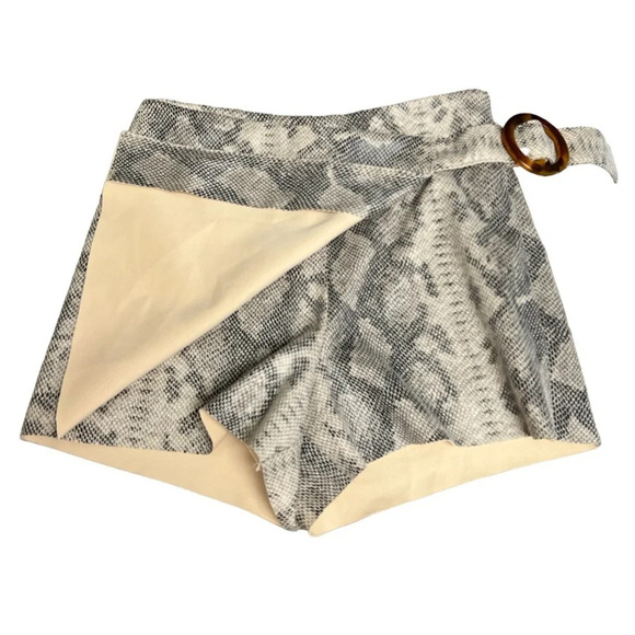 ZARA snake skin leather skort shorts - Picture 5 of 8